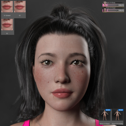 Miona V4 High Quality Textures For G8 Female