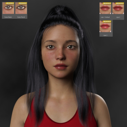 Ganika V5 High Quality Textures For G8 Female