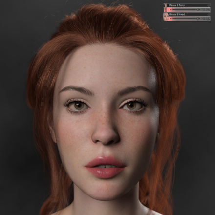 Blanka 9 Pro Textures for Genesis 9 With Gift Morphs